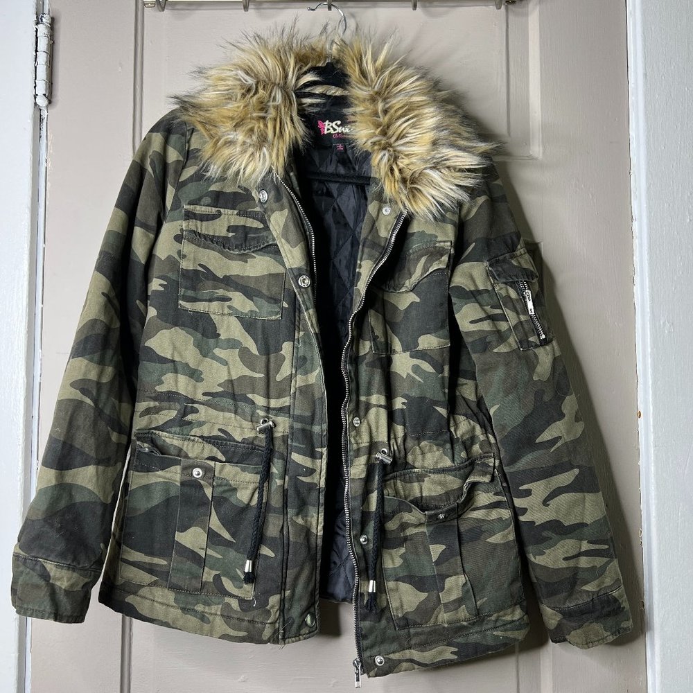 Camouflage print jacket